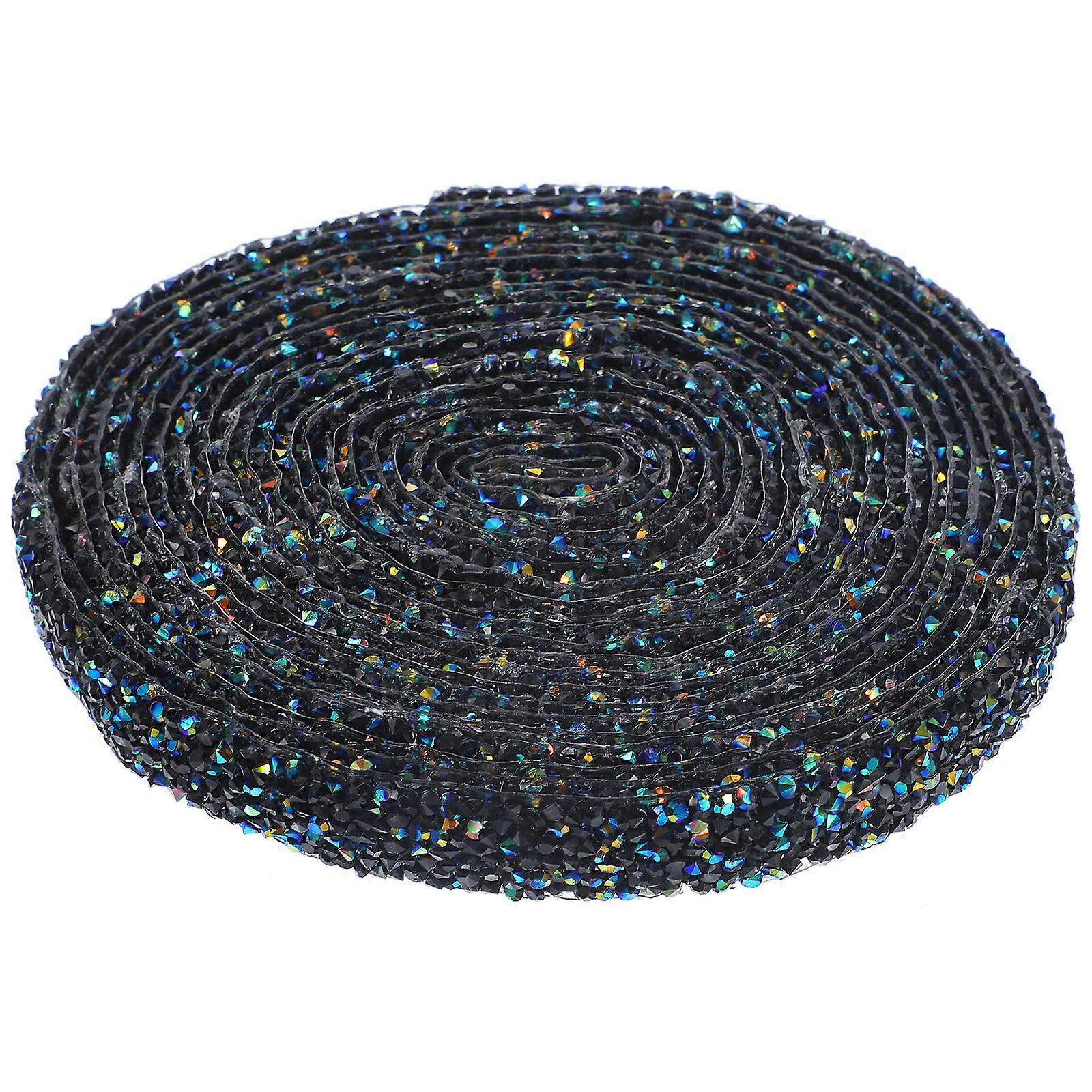 Rhinestone Adhesive Ribbon For Craft Decoration Including Belts And Vases With Rectangular Shape 450.00X1.50X0.30Cm 1Roll