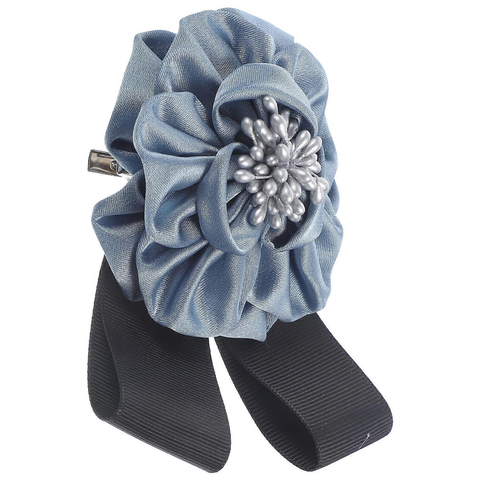 Elegant Lapel Flower Brooch For Important Meetings And Birthday Parties In Sky-Blue Color 1Set