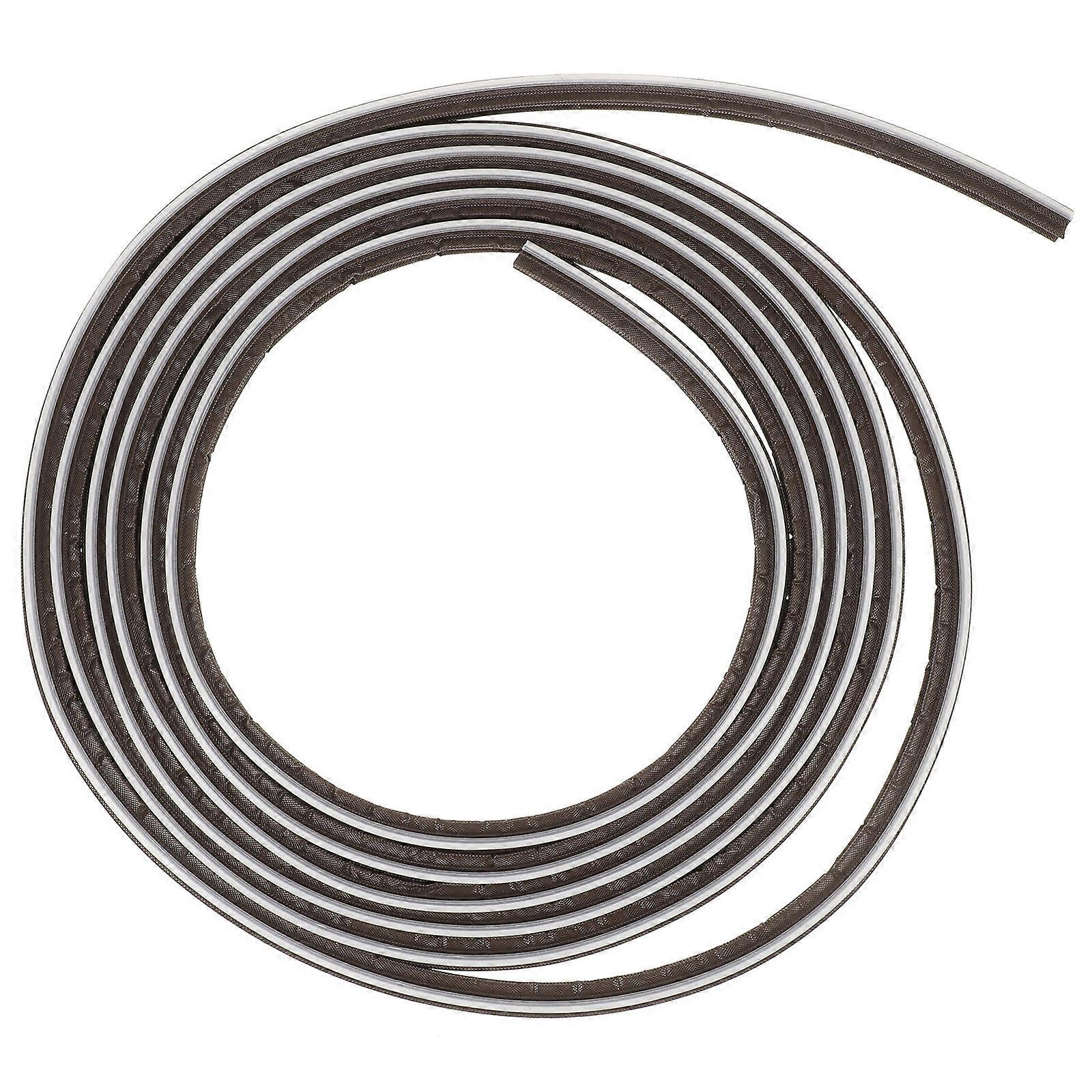 Door Weather Stripping Tape Prevents Debris For Sliding Door Low Profile 196.9X0.5X0.4In 1Set