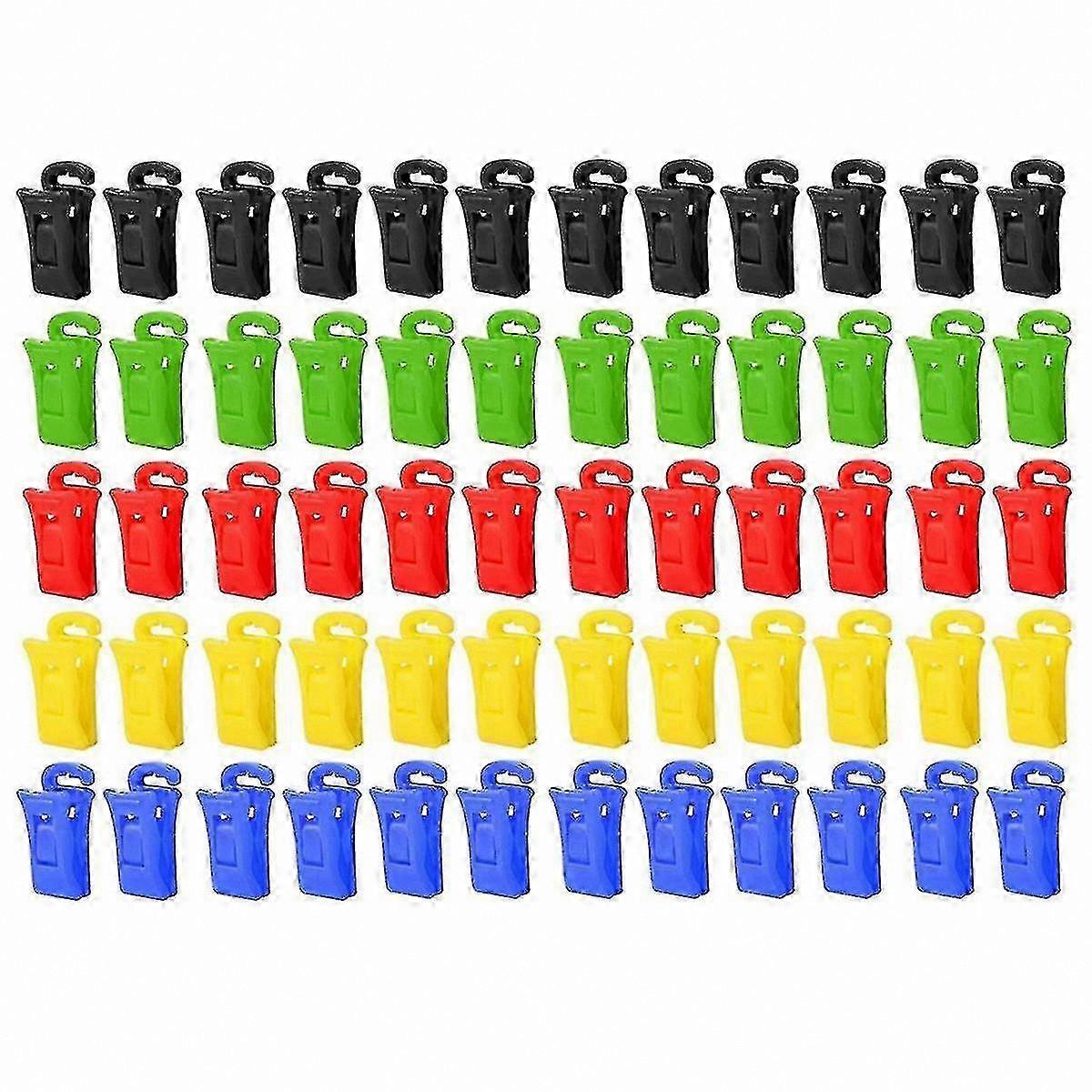 Sock Clips with Hooks for Laundry, 60 Count, Compatible with Washing Machine and Dryer