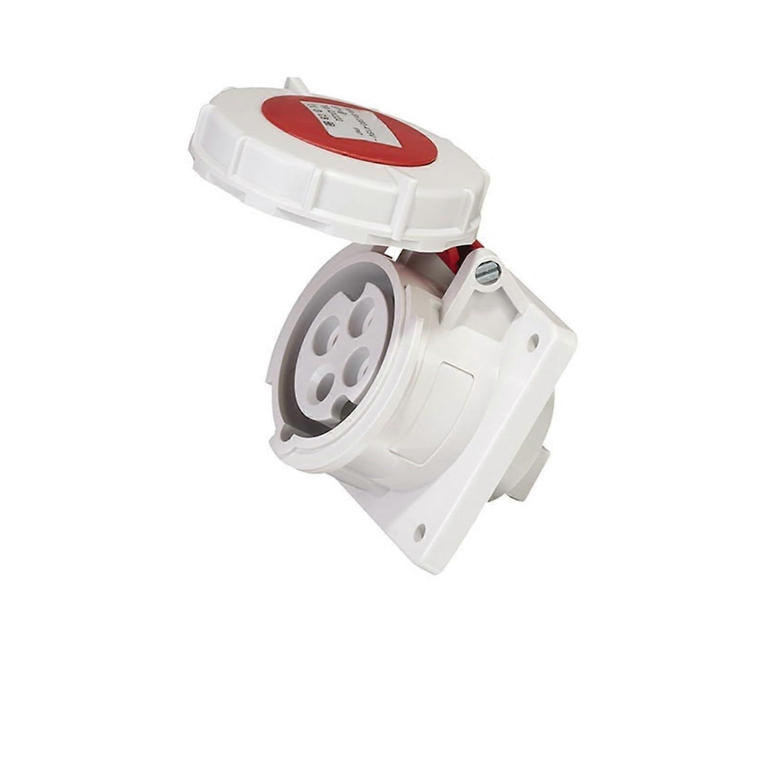 IP67 industrial plug and socket 3Pin 4Pin 5Pin 32A waterproof end wall socket (Panel Socket 4p) 32A Panel Socket 4p