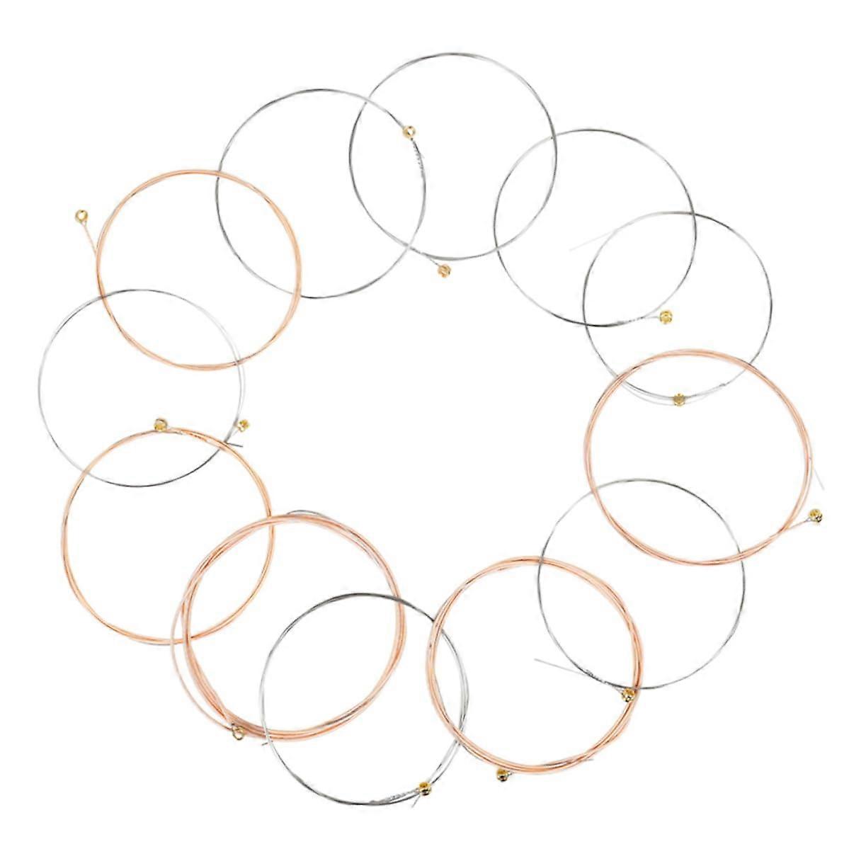 Phosphor Bronze Guitar Strings, Quality Durable for Clear Sound, Easy Installation
