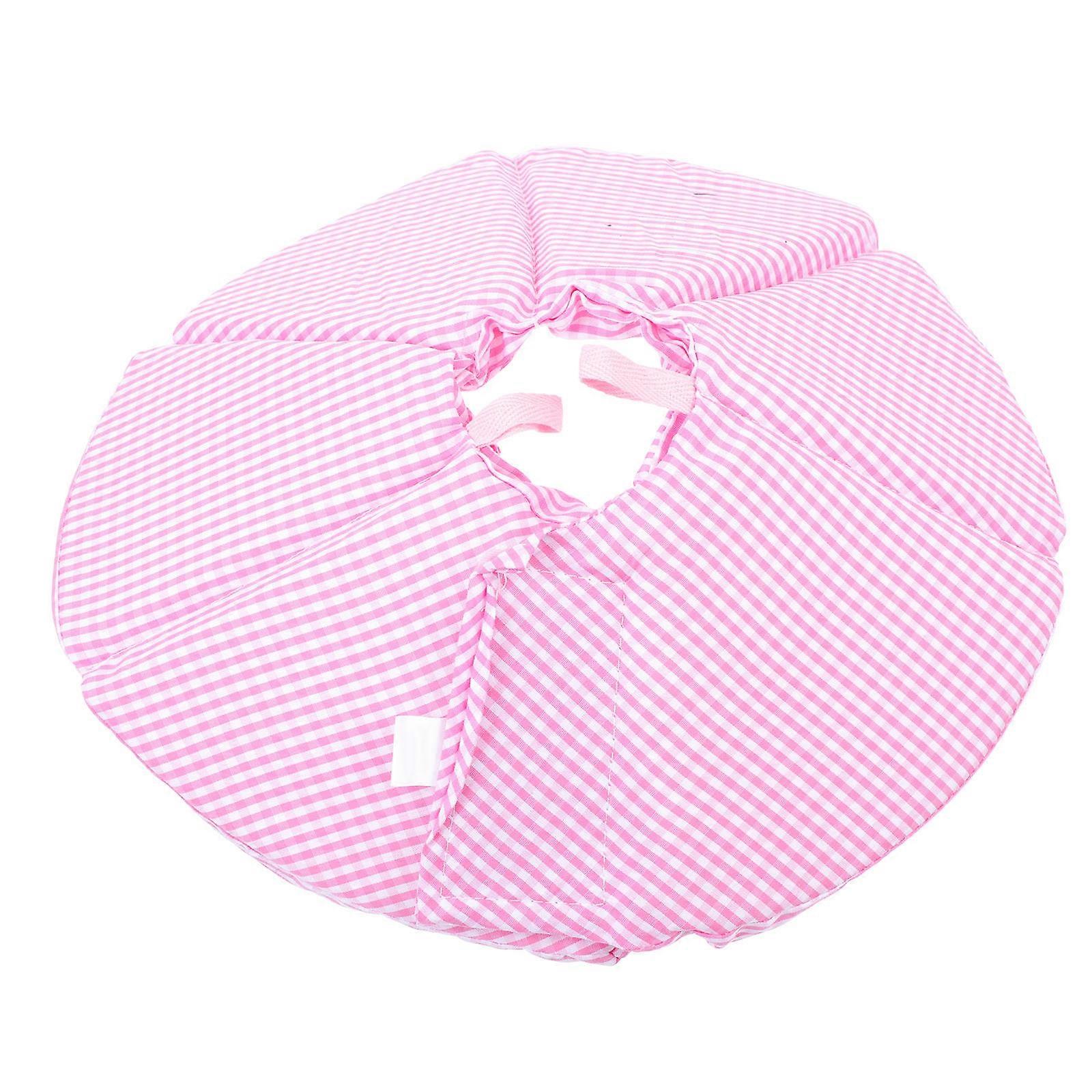 Circle Shaped Sponge Cat Postoperative Collar For Recovery And Preventing Self-harm In Pink 1Pcs
