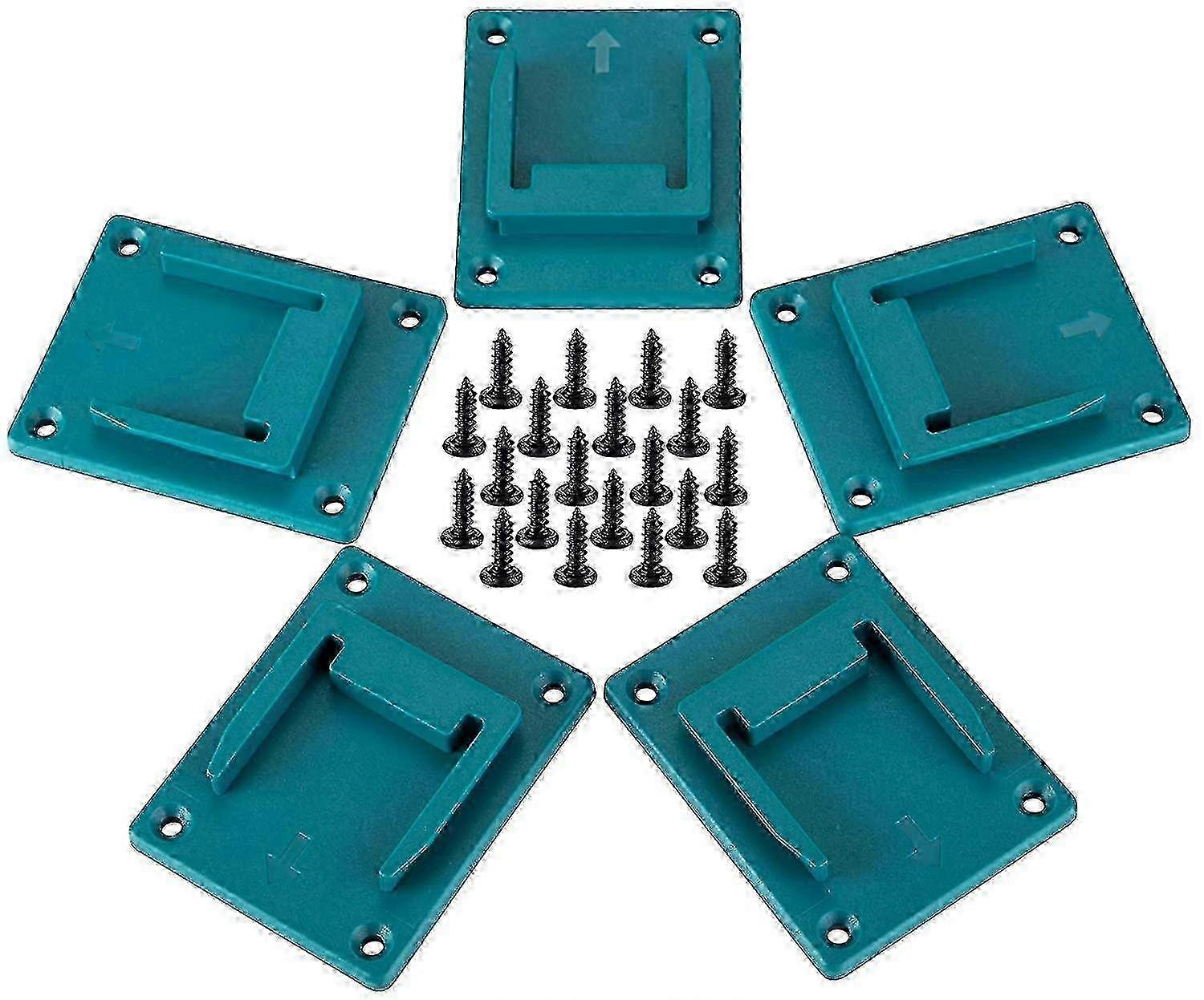 2025 Cyan Blue 18v Drill Tool Holder Set by Makita - 5 Pack