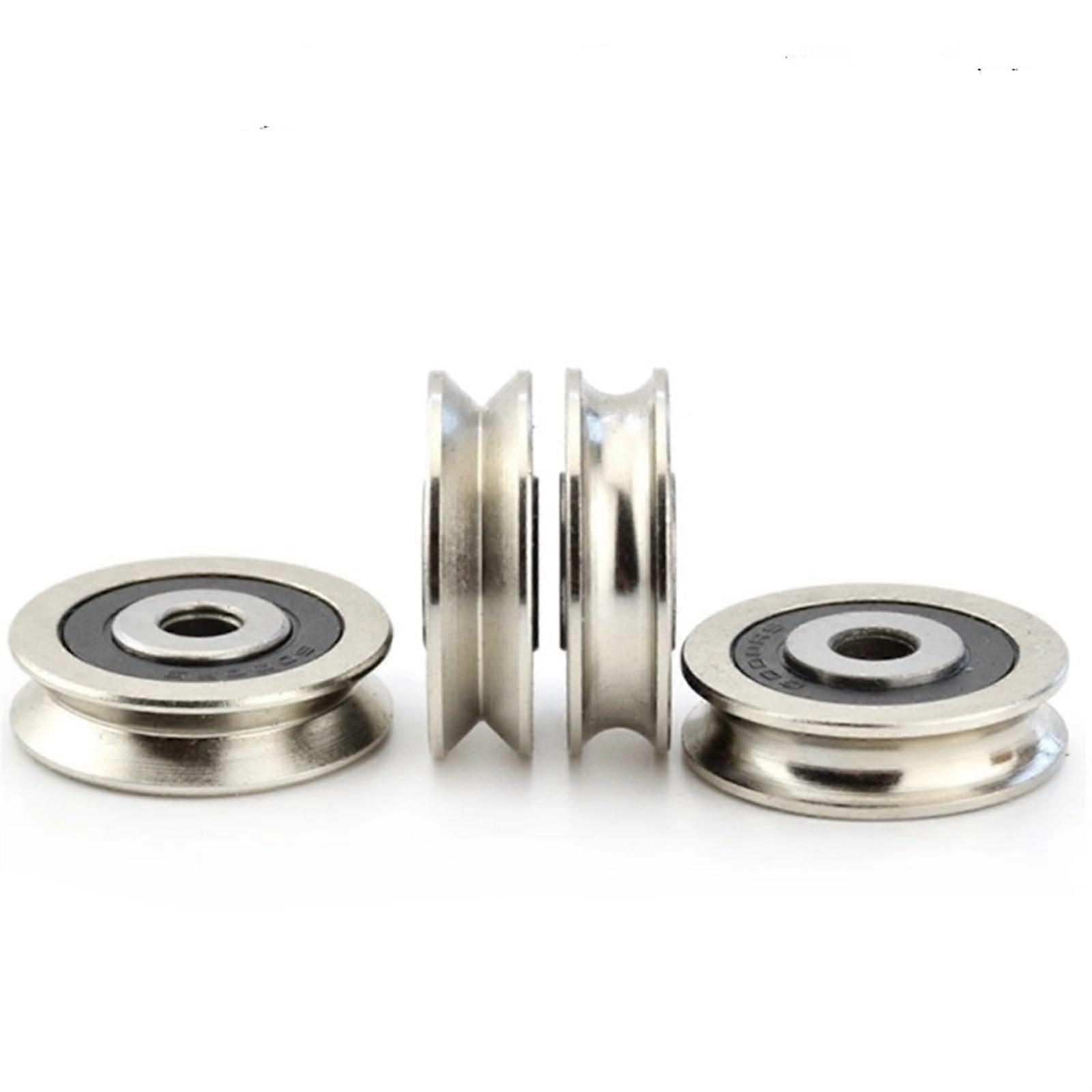 10 Pcs V Groove Pulley Bearings V6002 15x32x9mm for Linear Rail and Guide Systems