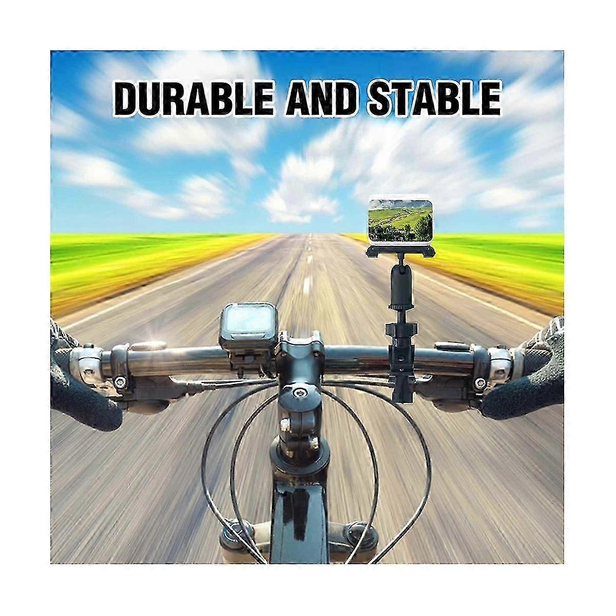 自転車バイクスポーツカメラクランプマウントホルダークリップGO3アクションカメラ用360度回転ブラケット