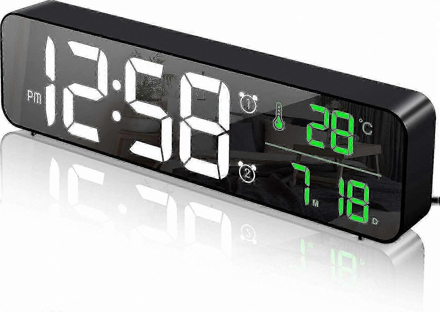 Large Display LED Digital Alarm Clock for Living Room,  Design with Clear Numbers