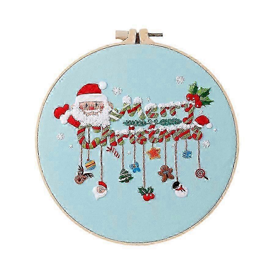 Embroidery Gift Kit: Santa Design with Complete Accessories 2025