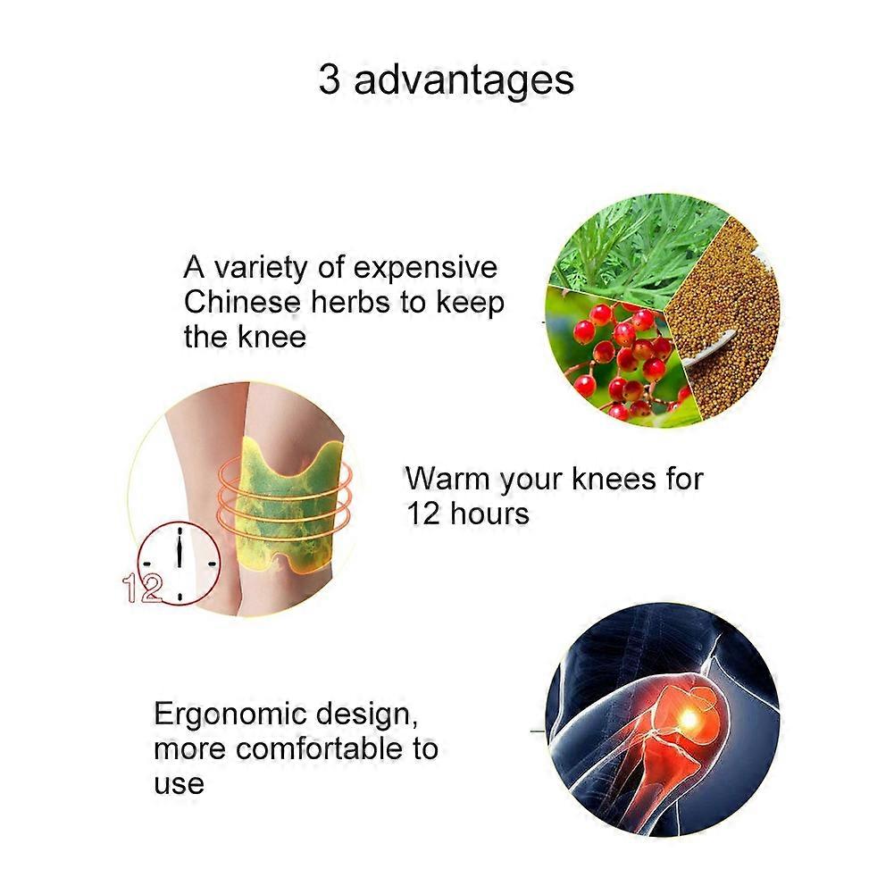 12pcs Self-Heating Moxibustion Pain Relief Patch 14.4x9.6cm