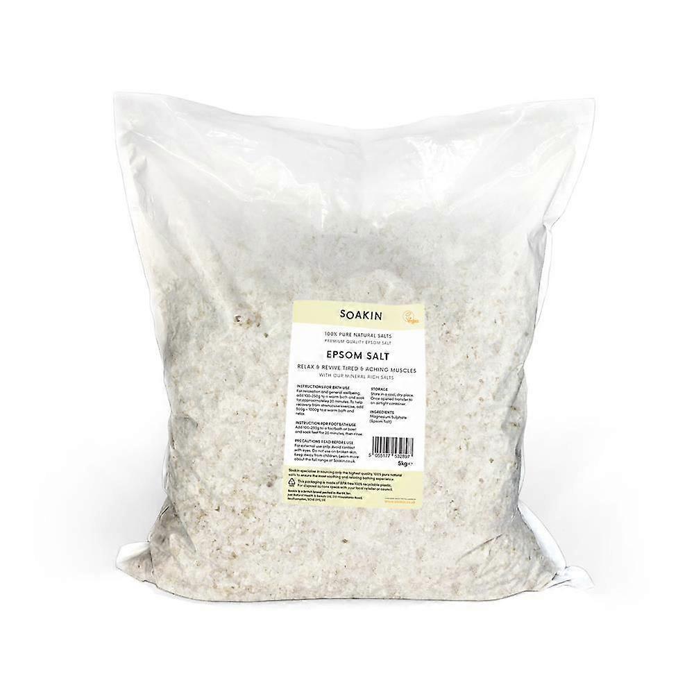 Soakin Epsom Bath Salts 5kg - 2 Pack
