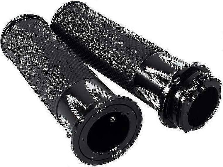 Black CNC Motorcycle Handlebar Set (2pcs) - Universal Fit for Most Bike Models, Durable & Lightweight Design