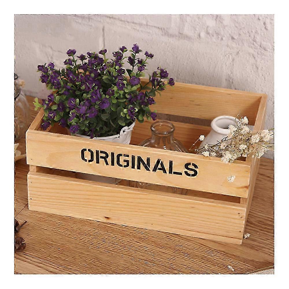 zakka Table Decoration Cosmetics Wooden Storage Box medium size