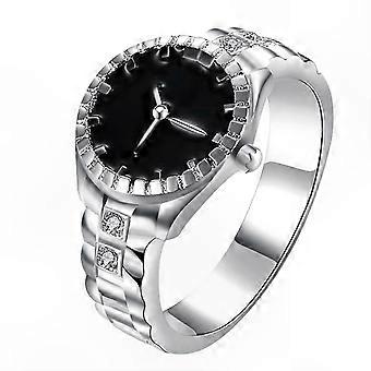 Unisex Vintage Ring Watch in Steel for Women and Men Jewelry Gift