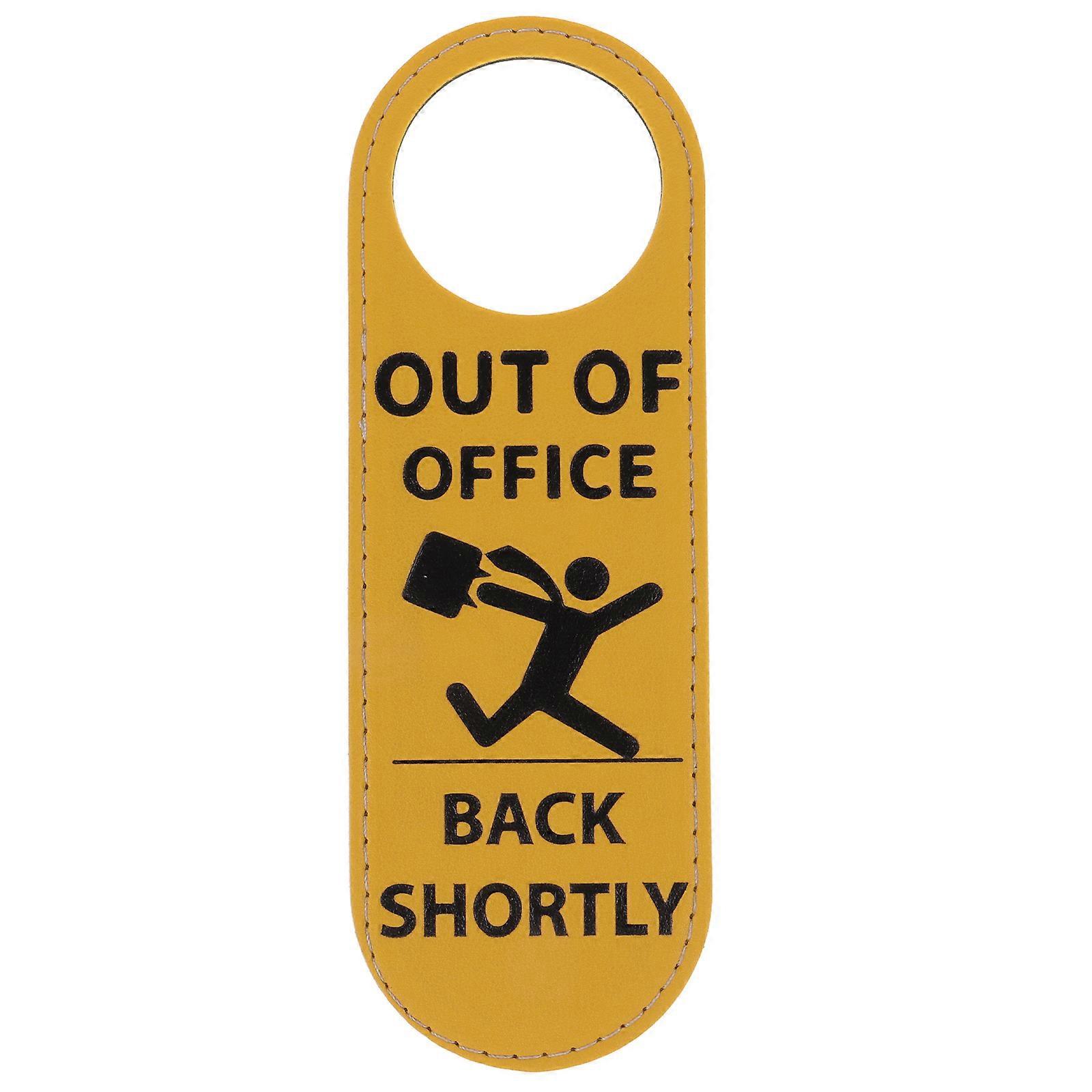Sure! Here's a fun and engaging product description for your **Humorous Door Hanger Sign (PU Material, Office Door Knob Sign – Please Knock