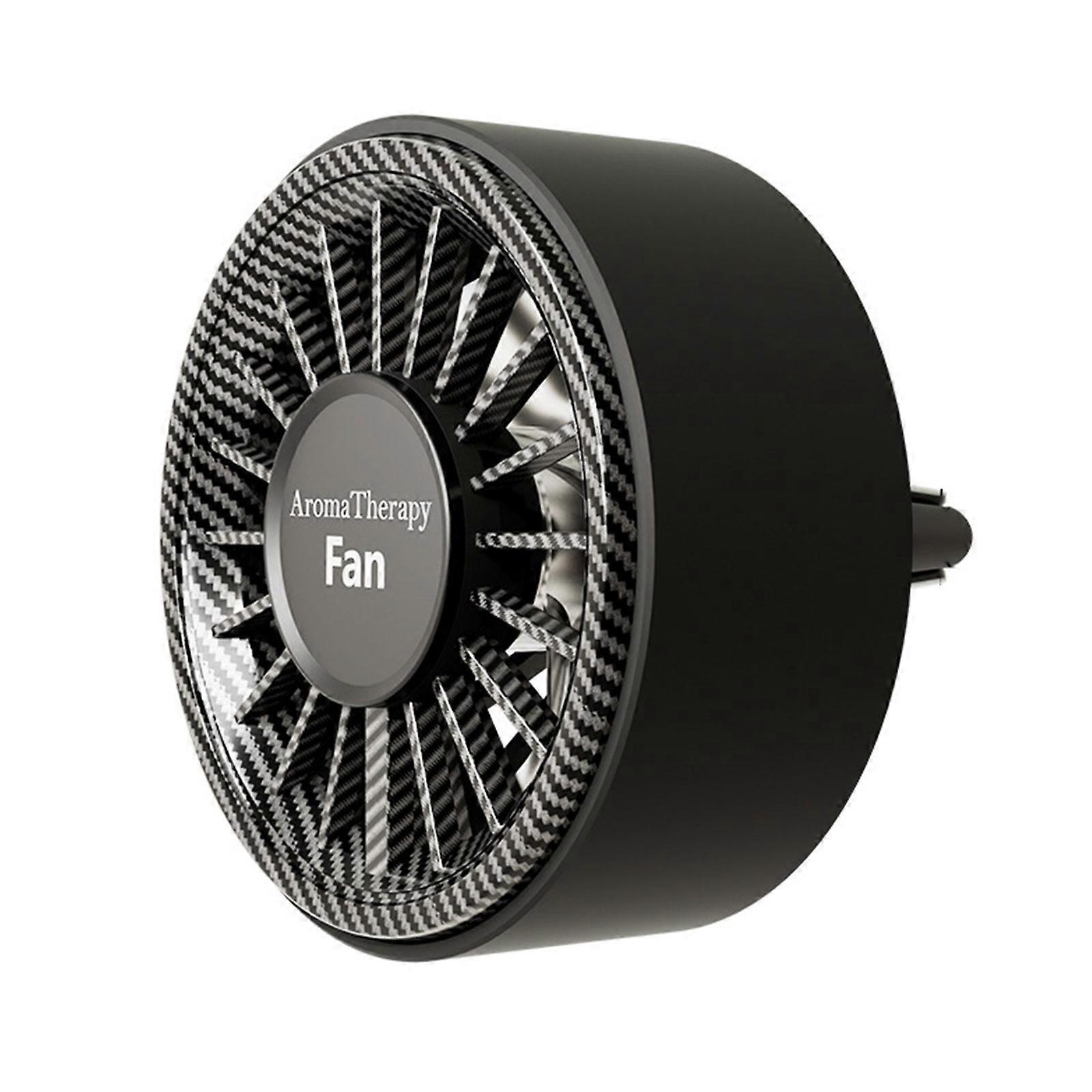 Small Car Air Freshener Vent Clip with Quiet Fan & 7 Color Lighting Quick Fixing for Improved Cabins Atmosphere Multicolor