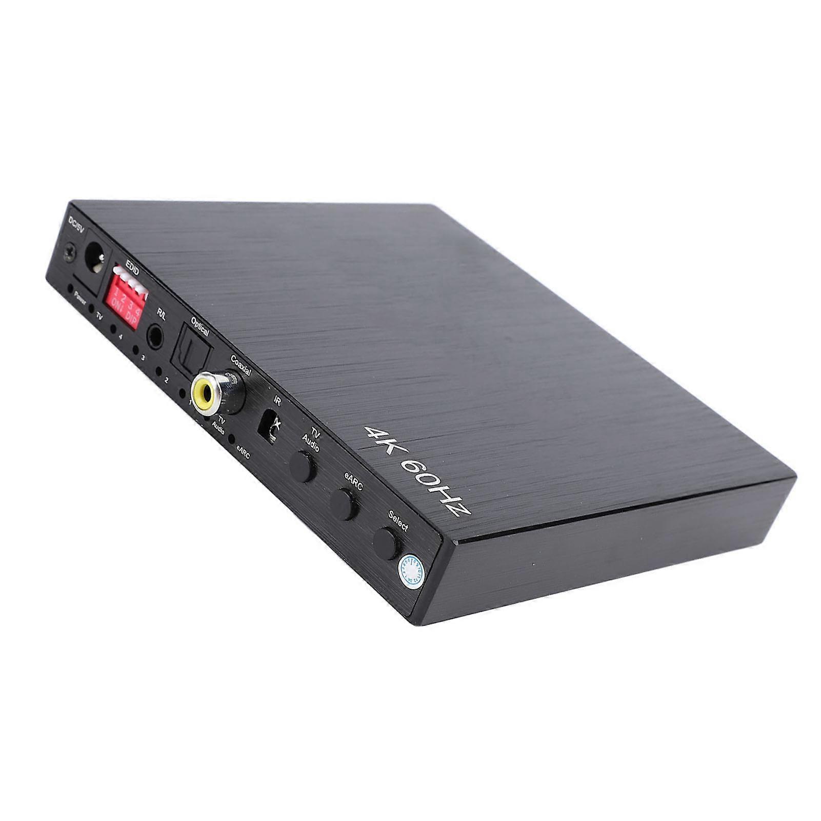 4K EARC HD Multimedia 4x1 Switcher w/ Remote IR US Plug