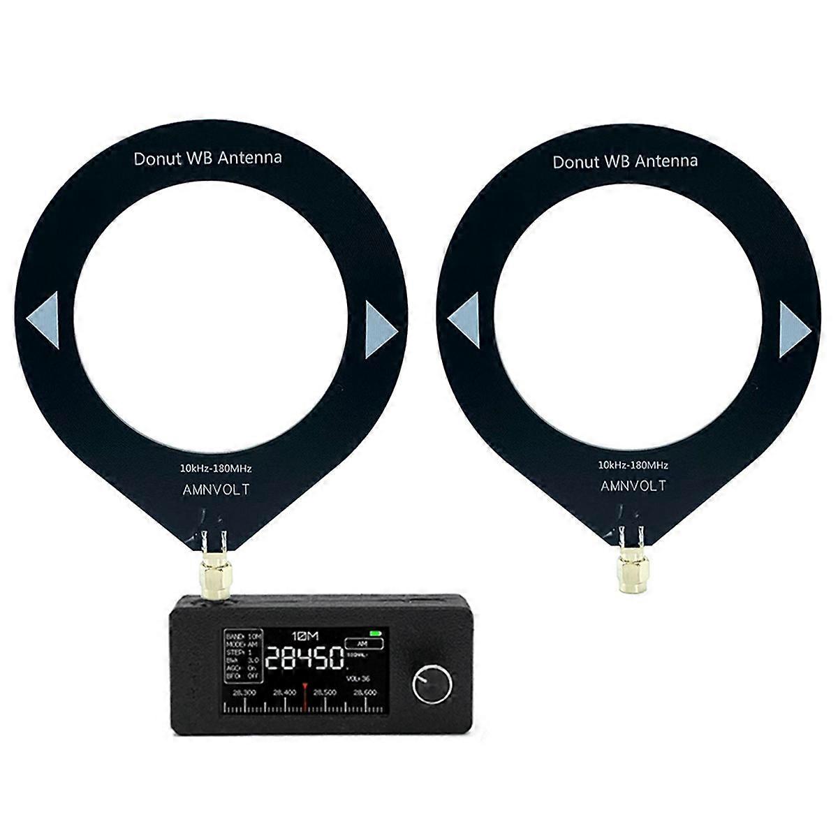 SI4732 Radio Receiver 9.9KHz-181MHz+2XLoop Antenna Portable Shortwave Radio Receiver SW LW AM FM SSB