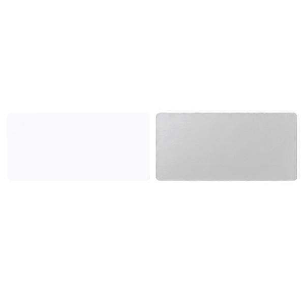 White & Silver Mouse Pad - Desk Mat for Office and Gaming C