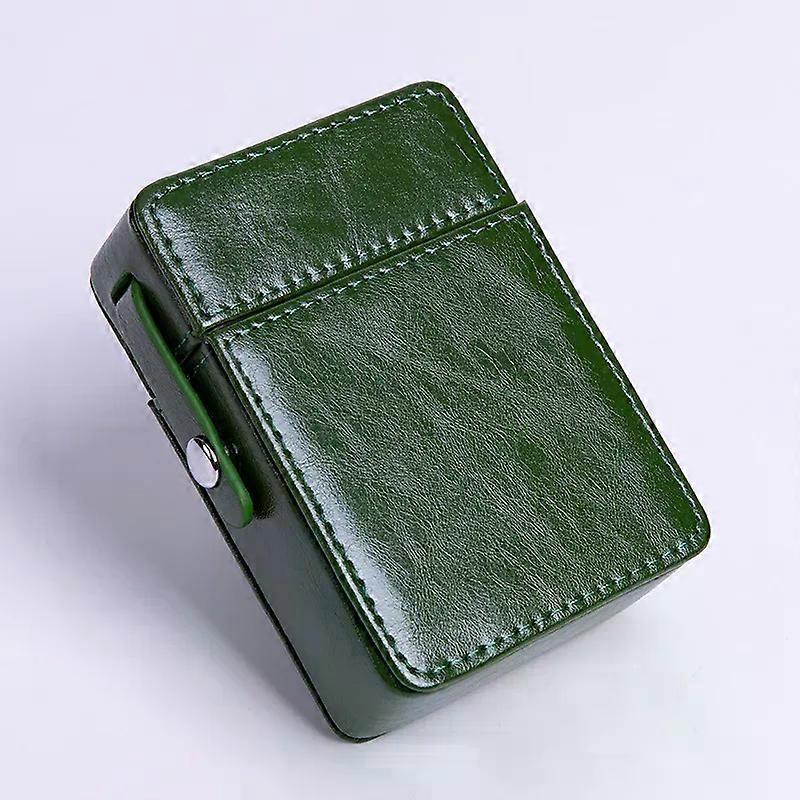 cigarette bag box pocket leather cigarette case lighter bag box storage organizer smoking  tools accessories waterproof cigar man birthday gift