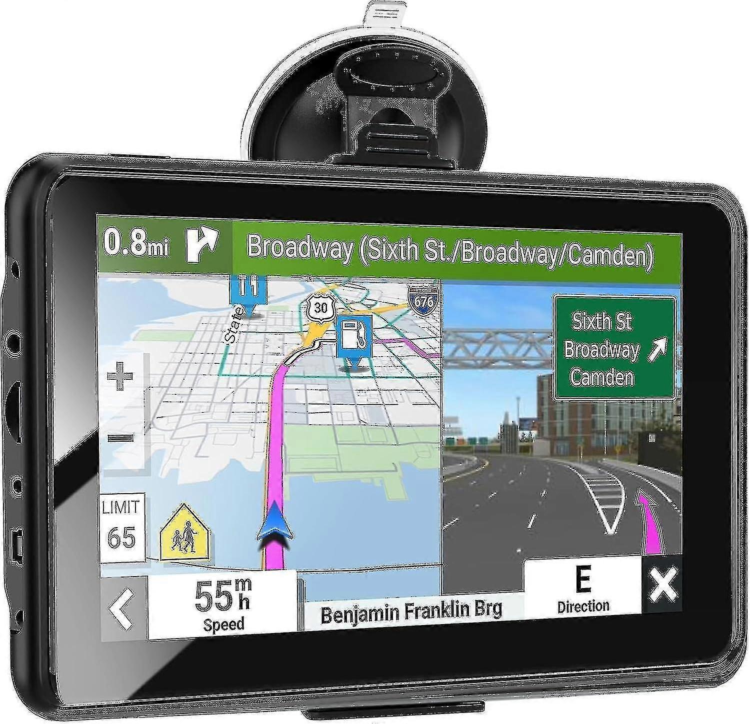 2023 Newest Gps Navigation For Truck Car,7 Inch 2.5d Screen,commercial Drivers Semi Truck Gps World