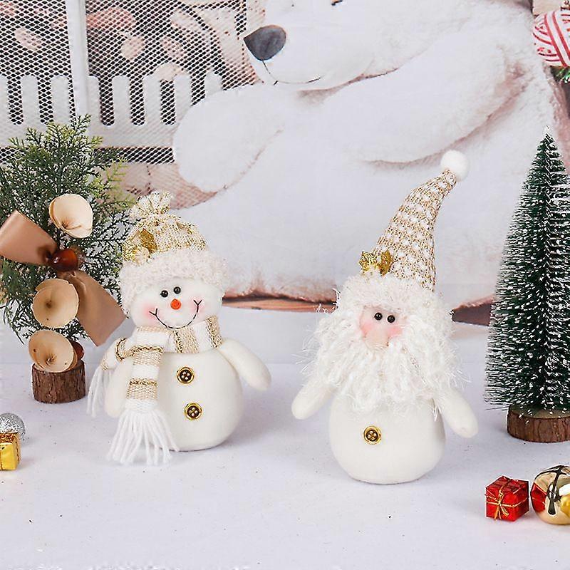 Schneemann Plüschpuppe Weihnachtsdekoration