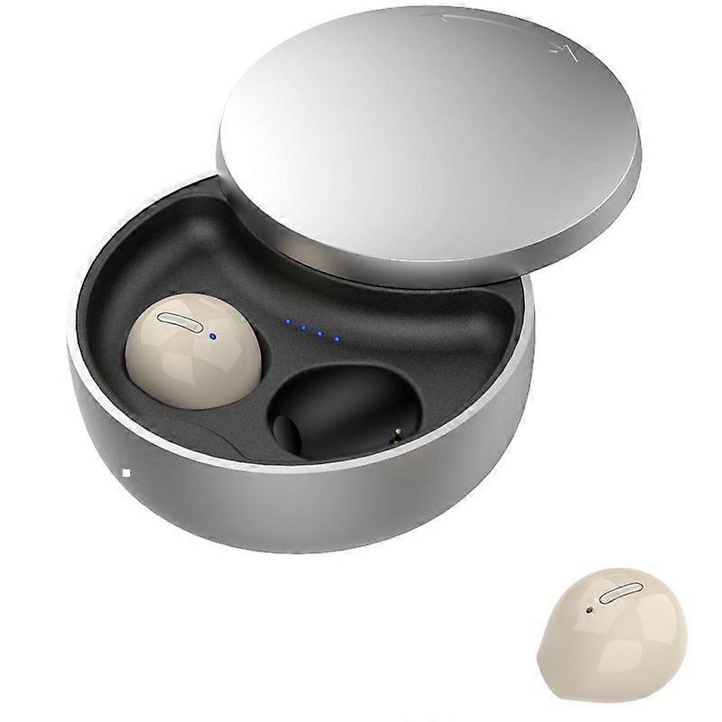 Invisible Earbuds Small Mini Wireless Bluetooth Earpiece Phone Discreet Earbud for Music\Home\Work(Nude)