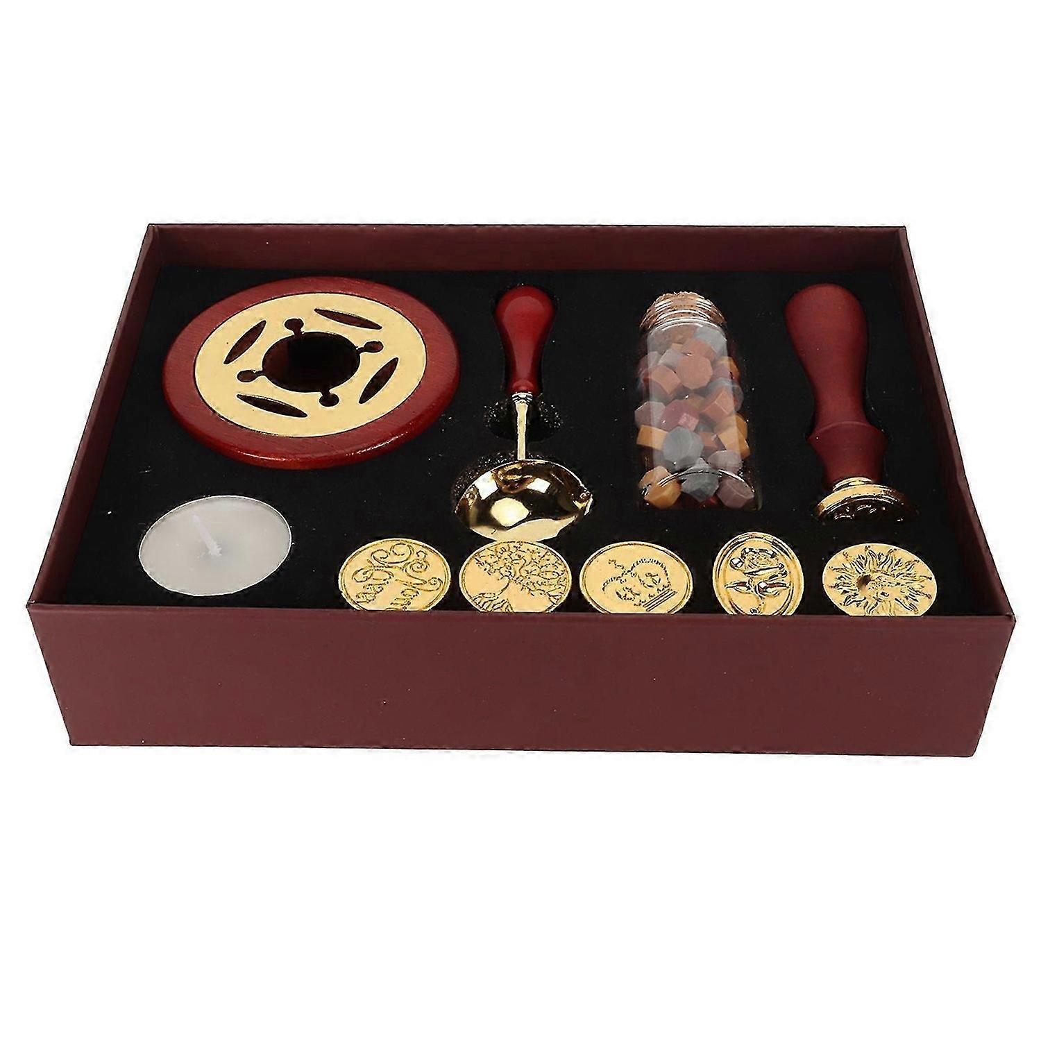 2025 最新モデル ワックス シーリング スタンプ キット スプーン付き ワックス シーリング ワックス ウォーマー 5