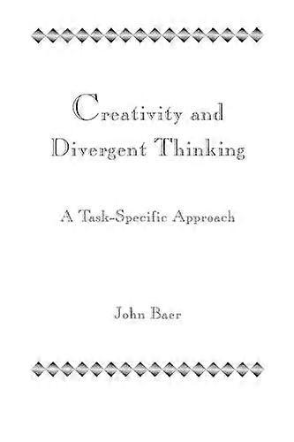 Creativity And Divergent Thinking A Task-specific Approach - John Baer - Paperback - en Book