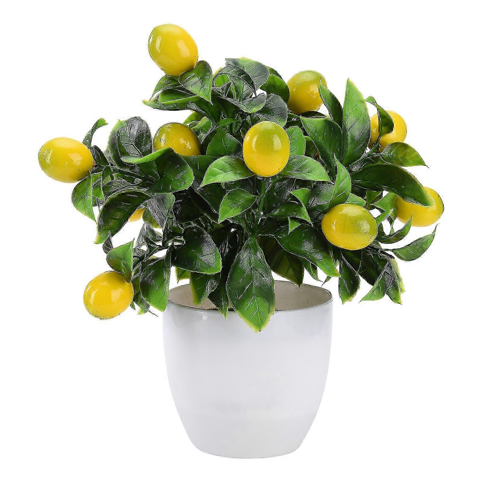 Artificial Potted Lemon Tree, Vivid and Full, Low Maintenance Decor 2025