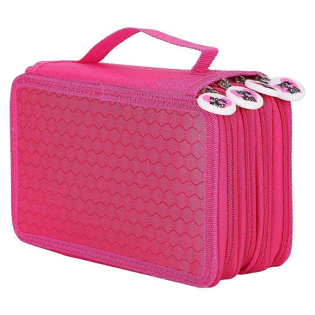 Pencil Case Pen Bag Pouch Large Capacity Multilayer Pencil Organizer Rose