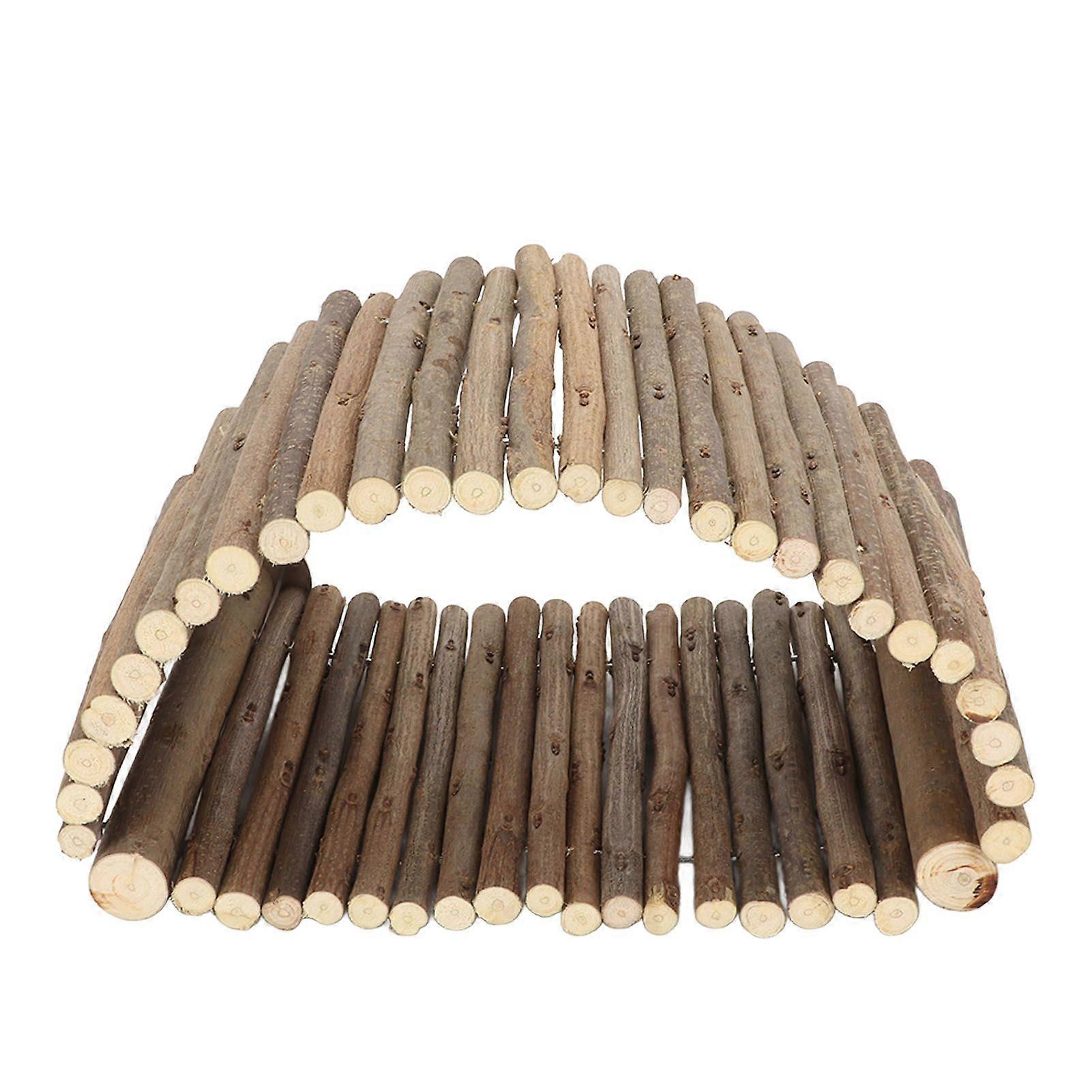 Bird Wood Hammock Tent Arch Bridge Shape Wooden Parrot Snuggle Hut for Rest Sleep Play Hide Chew