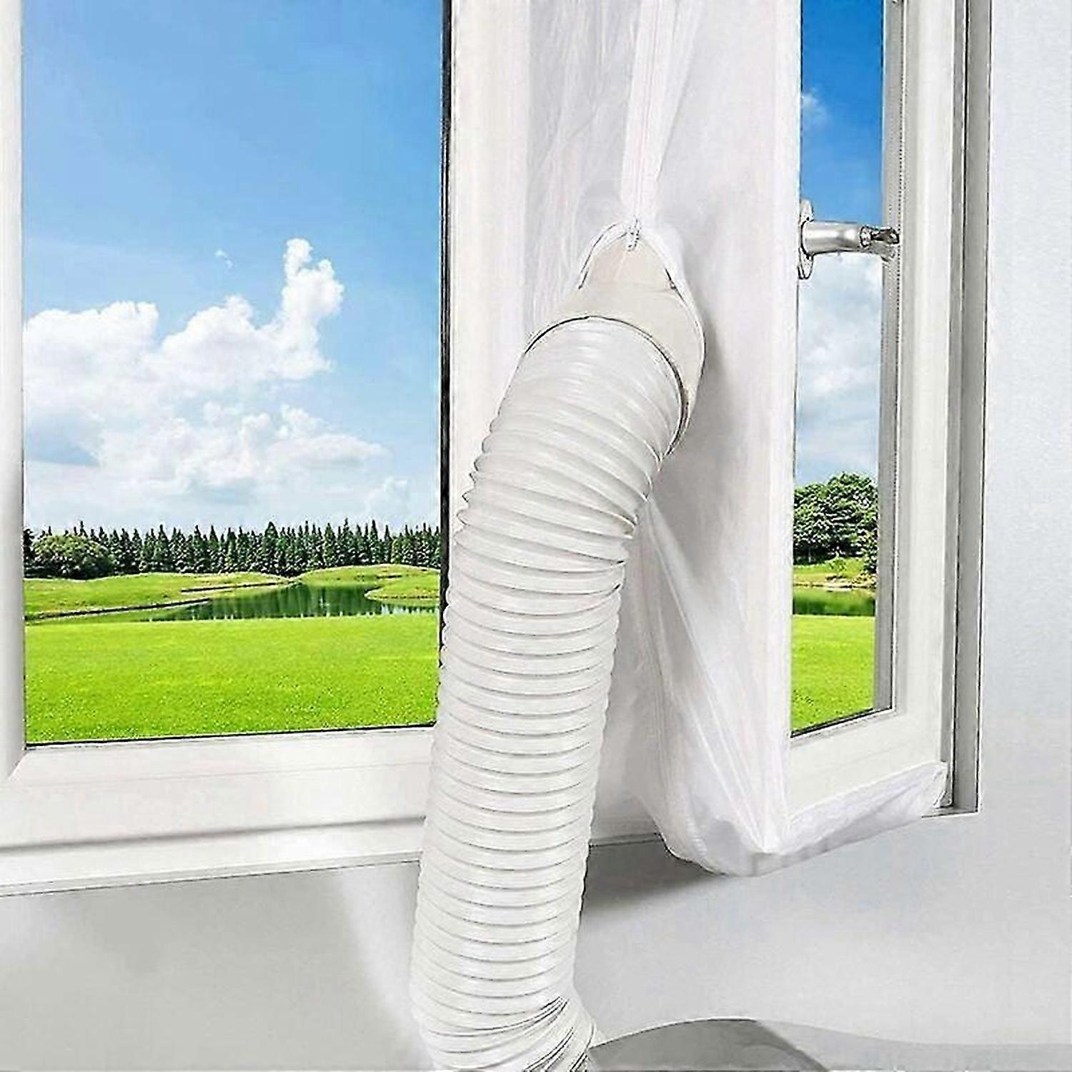 Seal fabric 400cm for air conditioning window door Caulking fabric mobile air conditioner kit doors and windows Fresh insulation Simple and practical