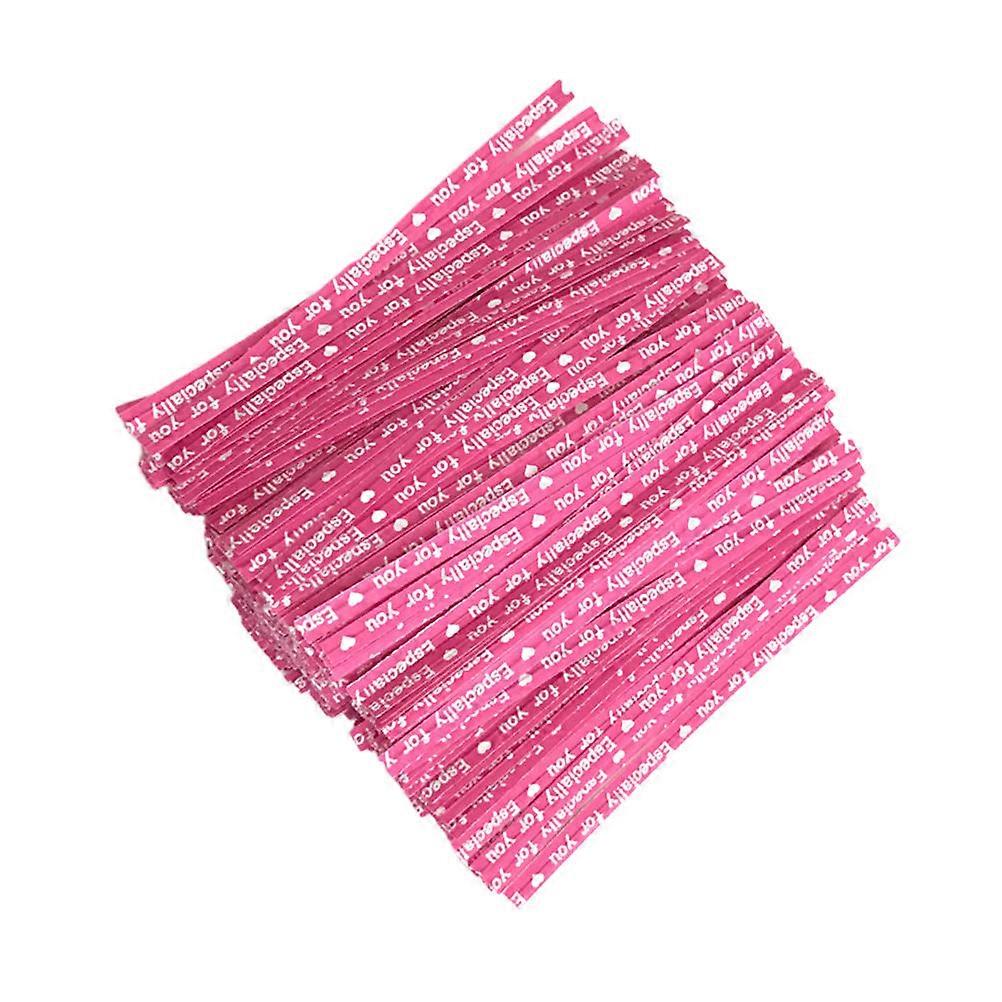 Rosy Tie Kraft Paper Closure Ties for Packing 5000Pcs Bendable Ribbon
