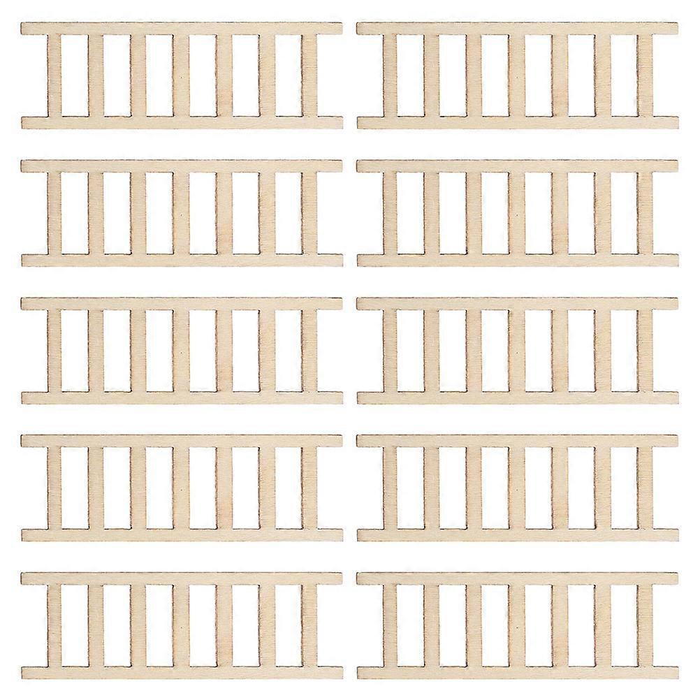 Mini Wooden Ladder Dollhouse Step Ladder for Decoration 400Pcs Set