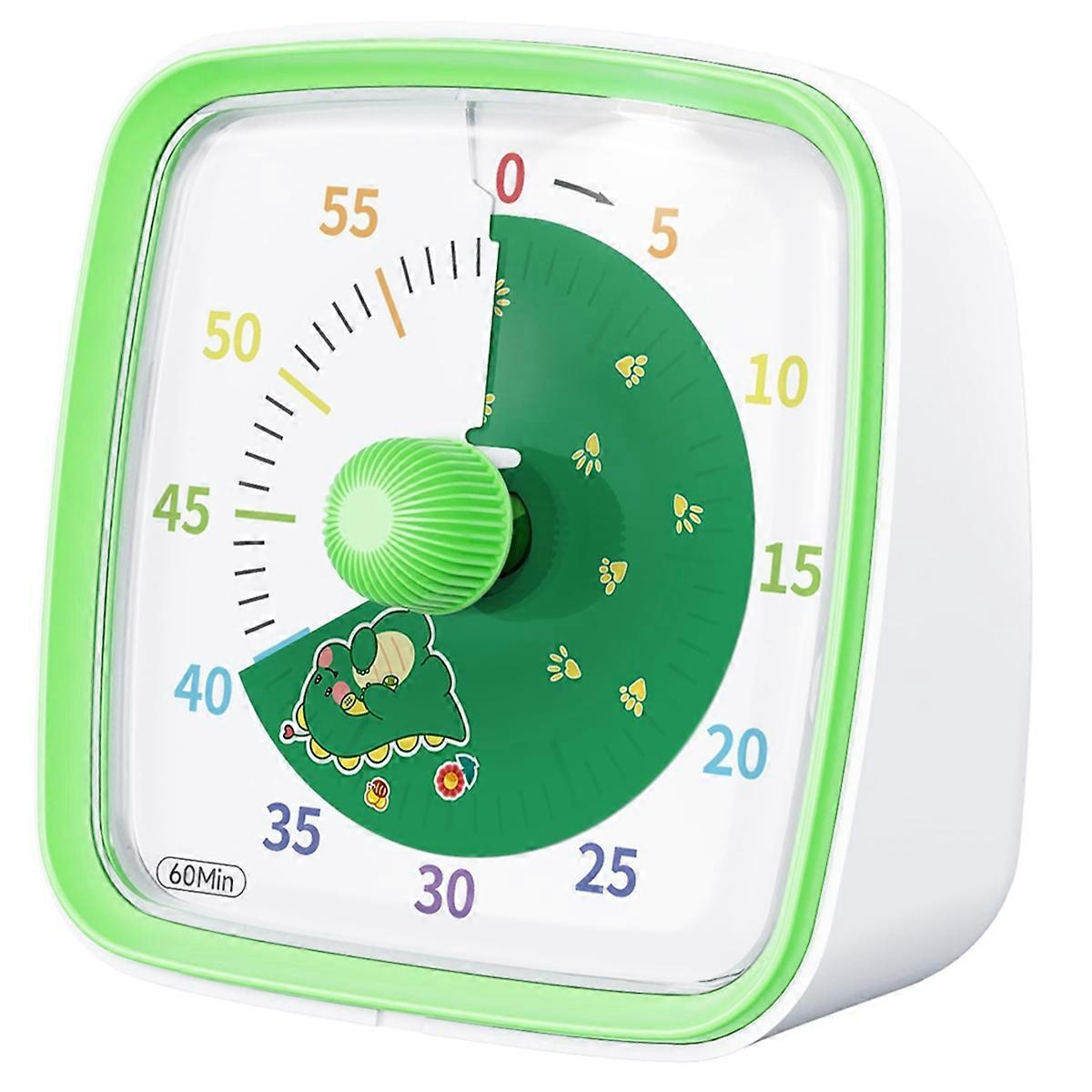 60-Minute Visual Timer with Night Light, Countdown Timer,Green