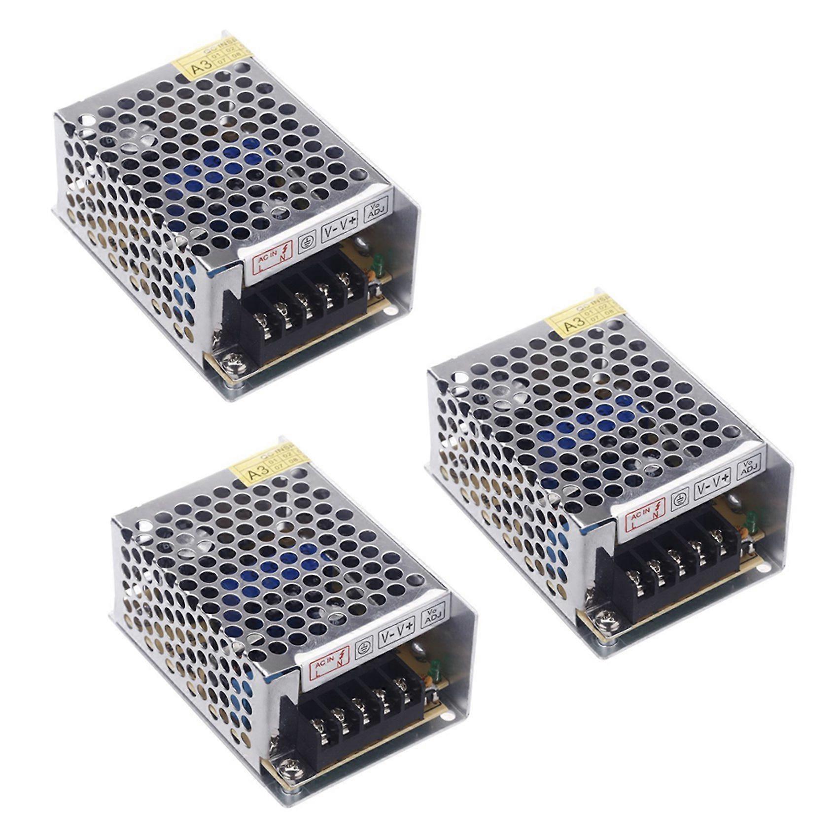 3X AC 100V - 240V to DC 5V 5A 25W DC Voltage Converter Switches Power Supply Part for Guided