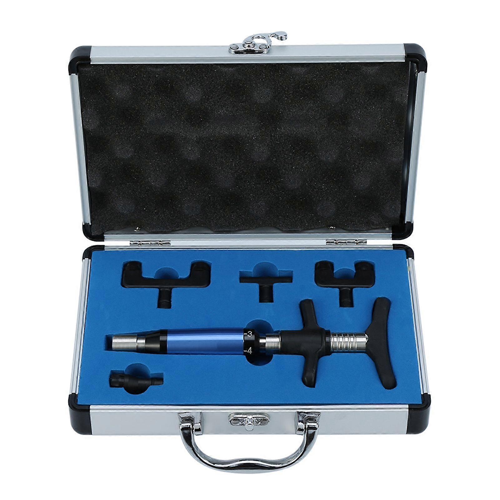 6 Level Manual Chiropractic Spine Corrector, Forth Massager, 4 Replaceable Heads