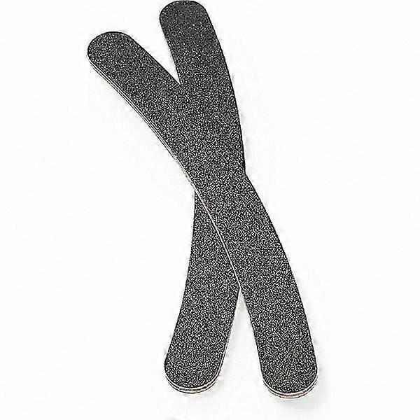 Double-Sided Medium Grit Nail Files, 2-Pack Curved Emery Boards for Natural and Artificial Nails, Boomerang Shape for Easy Use