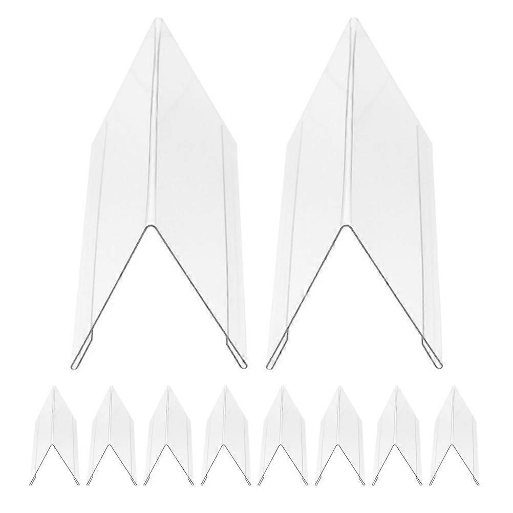 V Shaped Acrylic Name Plates for Desk Display Double-Sided 30Pcs
