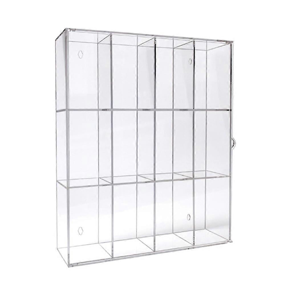 Acrylic Display for Case 12 Grids Action Figure Countertop Box Peripheral Figurine Cosmetic Item Transparent Organ