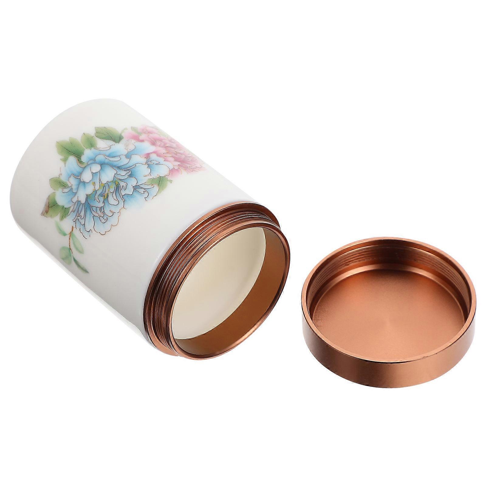 Tea Canister Ceramic Tea-Leaf Sealed Jar for Loose Leaf Storage