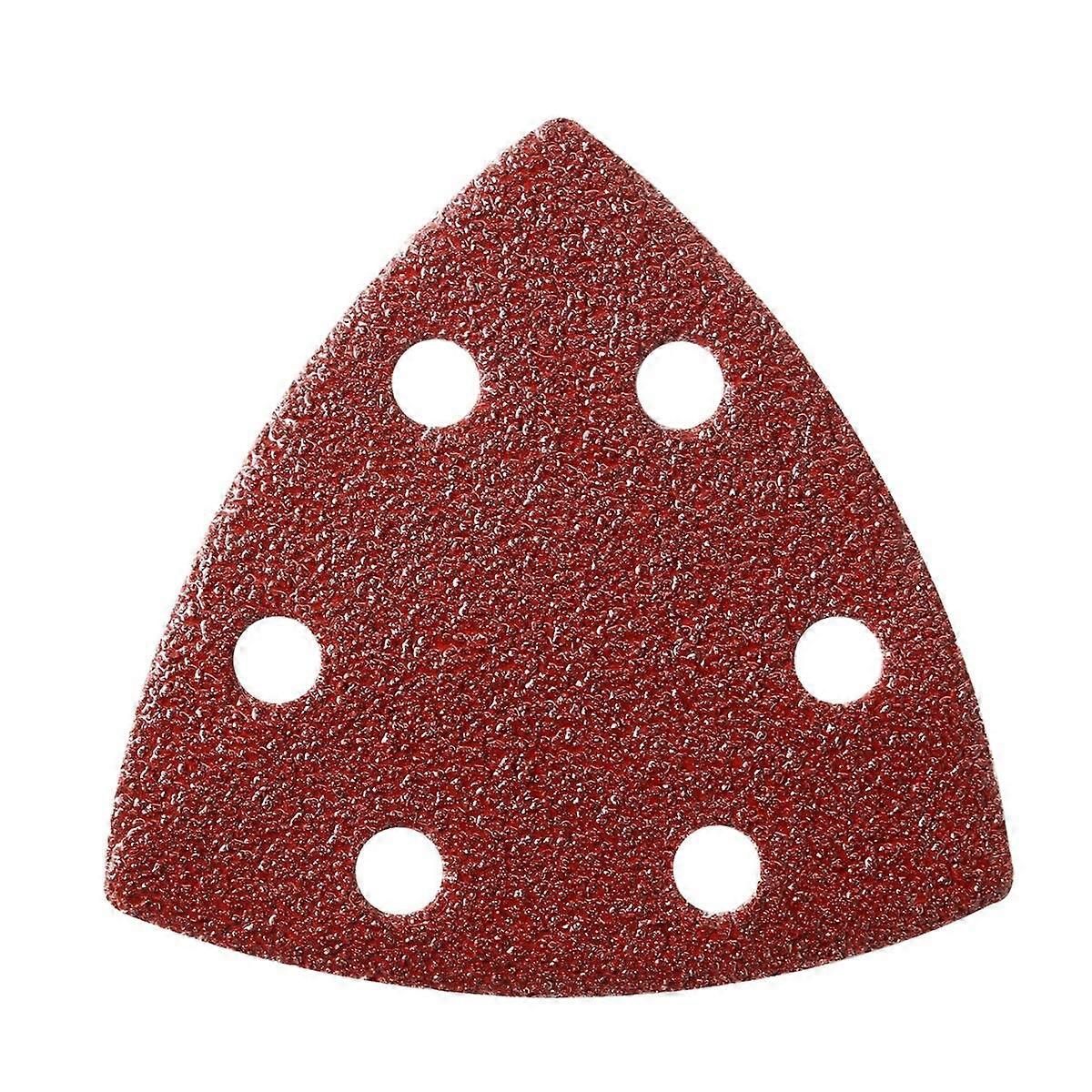 Sanding Discs Dark Red Triangle Pads for Decorative Finishes 60Pcs
