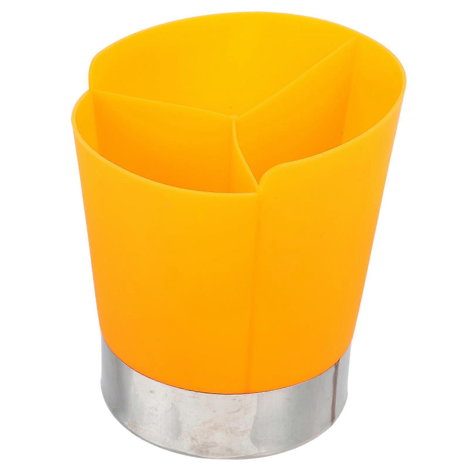 Straw Holder for Counter 2Pcs Three-Compartment Straw Storage Container