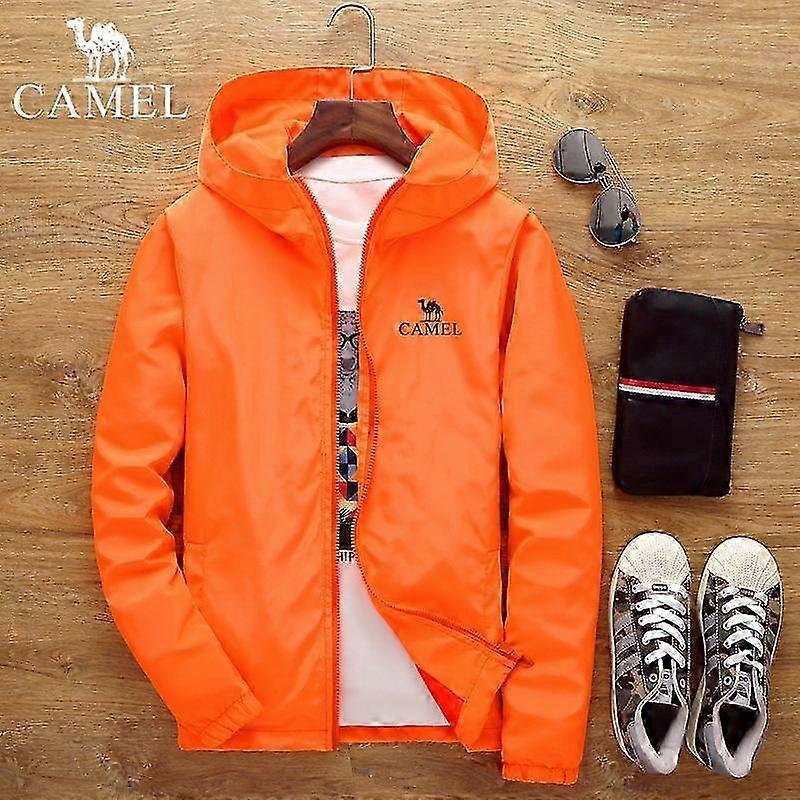 Spring and Autumn Men's Hooded Bomber Jacket Plus Size Windproof and Waterproof Sportswear Zipper Embroidered Jacket Coat 2025