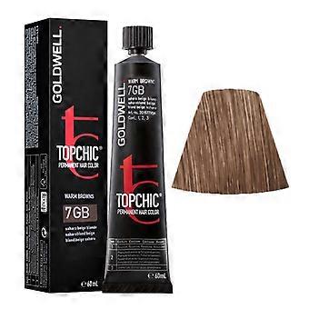 Coloration - GOLDWELL - Topchic - 7GB Blond beige sahara - Crème - 60ml