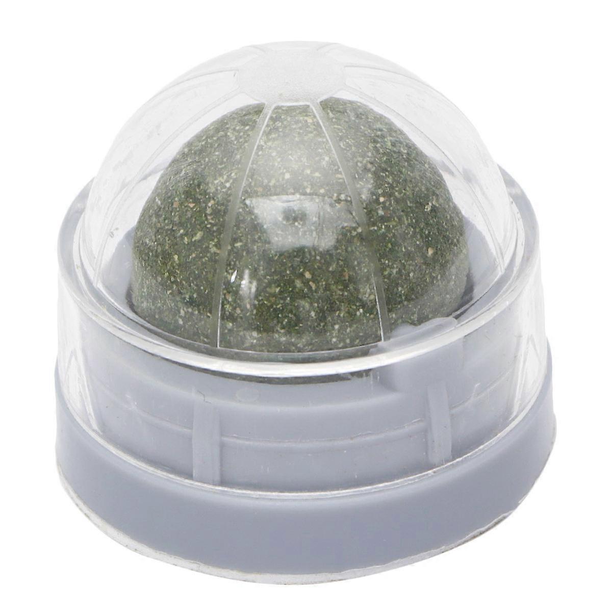 Catnip Cat Licking Mint Ball for 4Pcs Rotatable Grey Toys