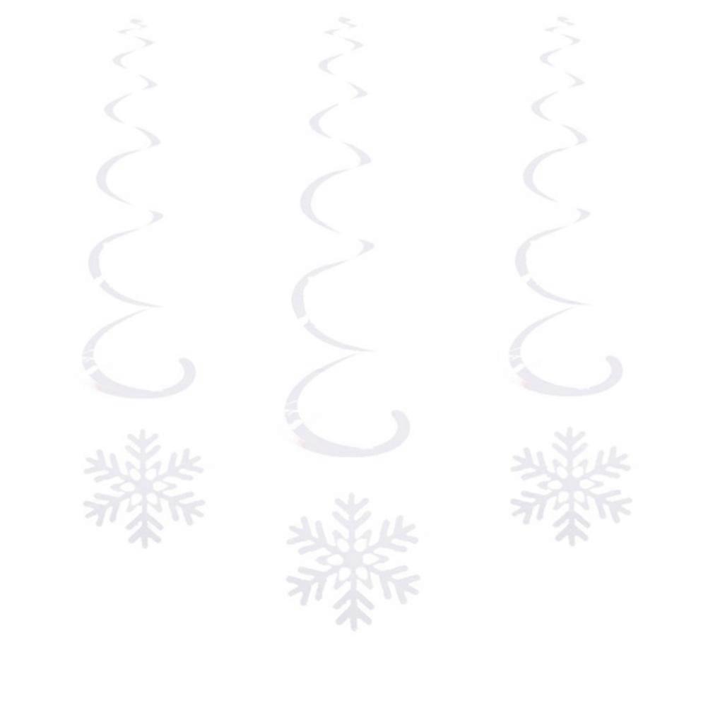 Snowflake Ceiling Decorations Hollow Out Double-Sided Printing 6Set