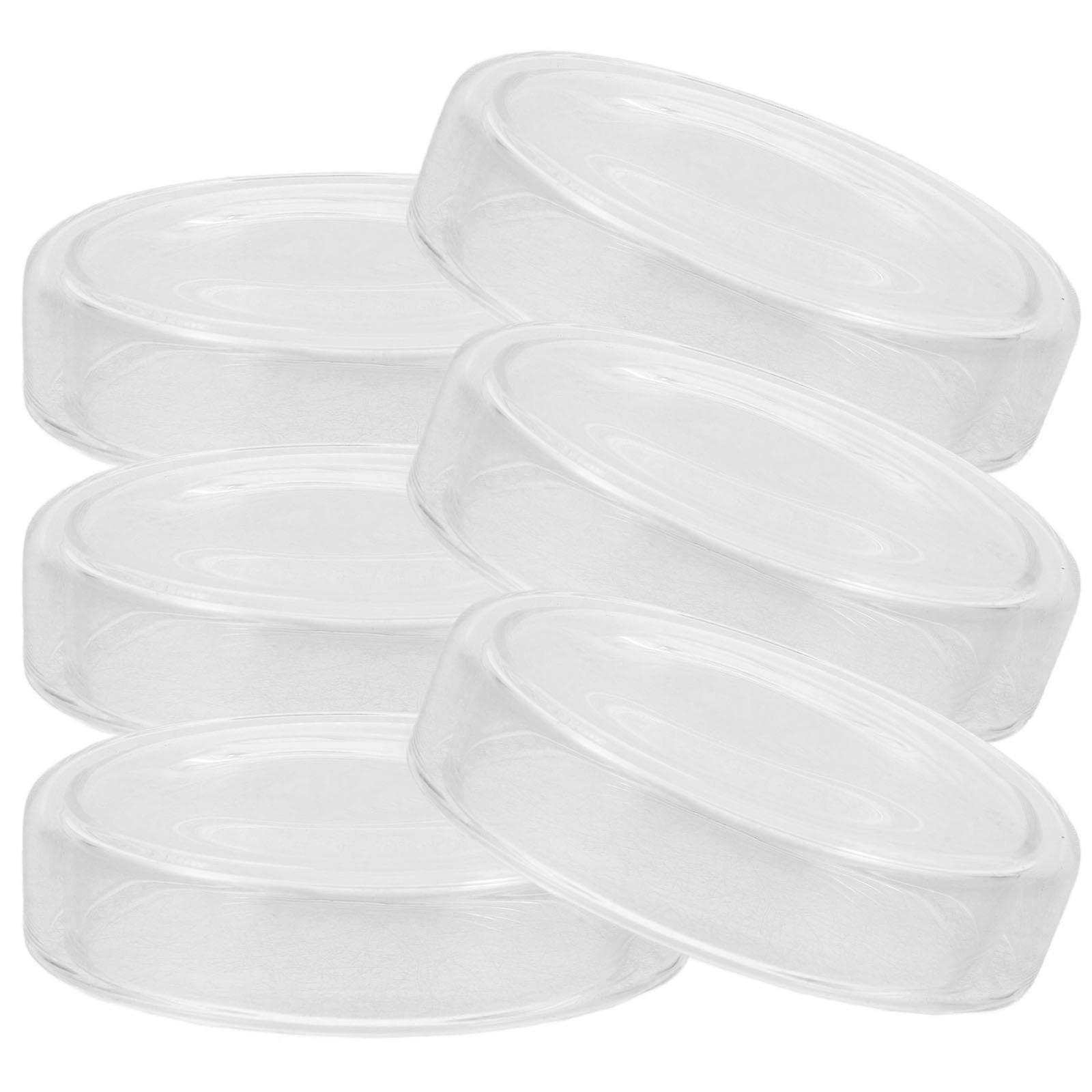 Transparent High Borosilicate Petri Plates for Storage 6Pcs Lab Petri Dishes