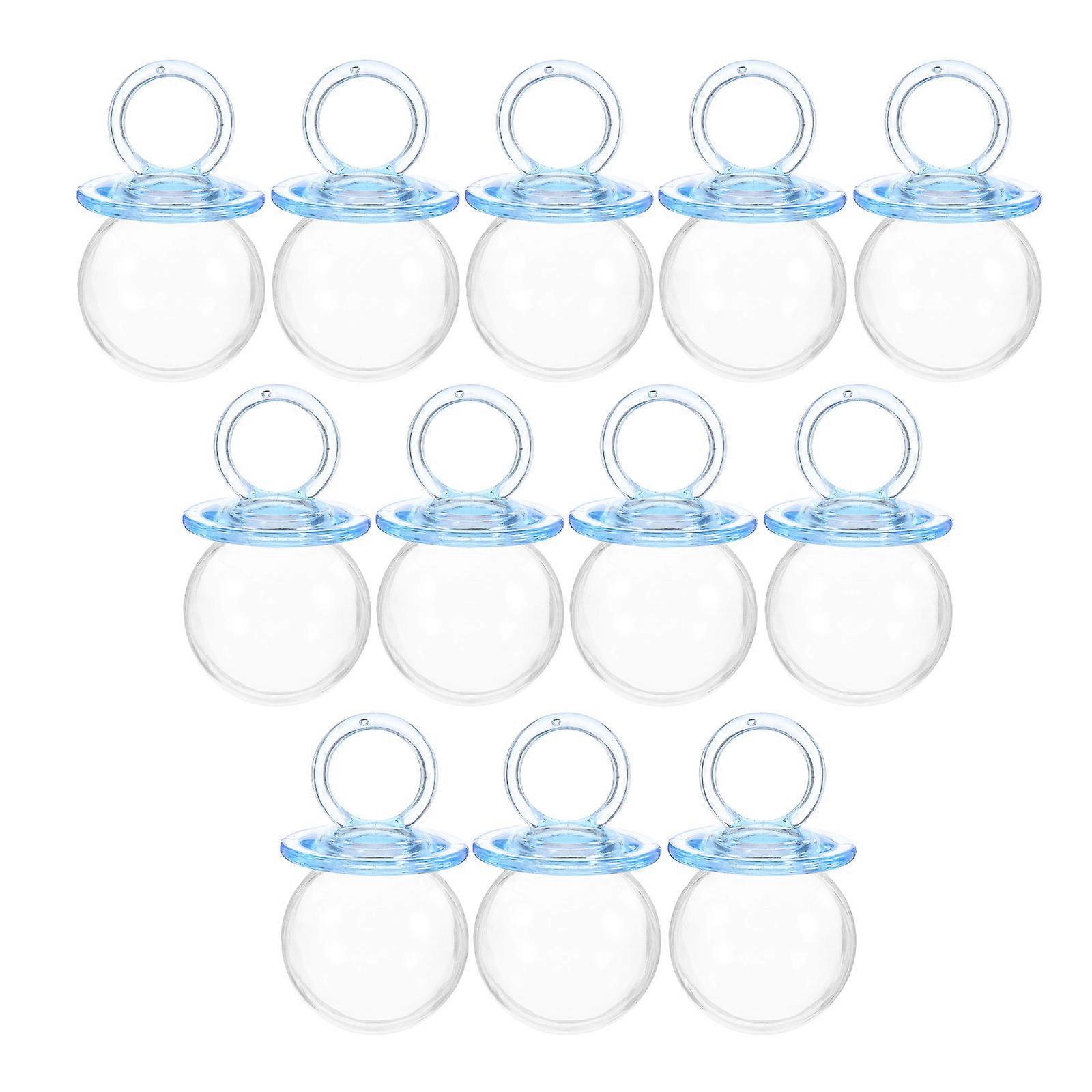 Plastic Pacifier Candy Box for Storage 12Pcs Clear Favor Boxes