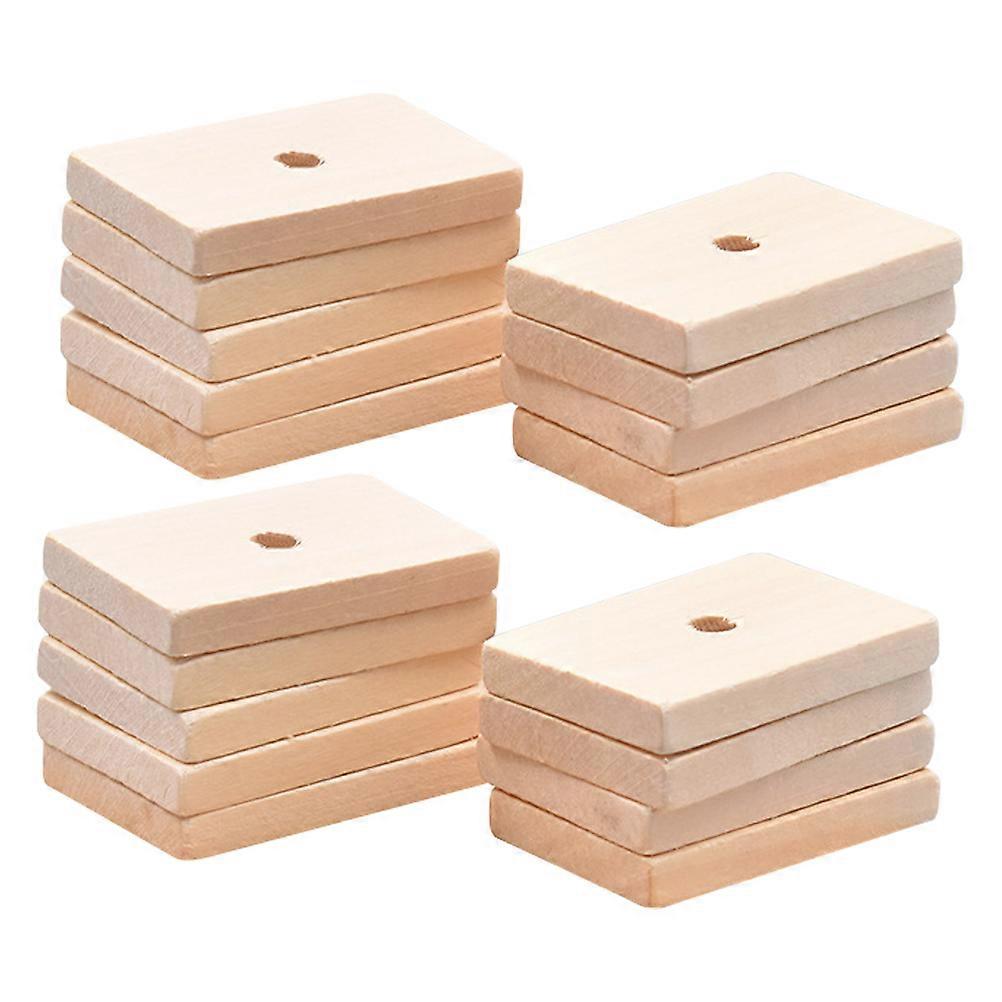 Parrot Toys 60 Pcs Wood Blocks Bird Chewing Toys For Indoor Use With Durable Beige Material And Beak Trimming Function